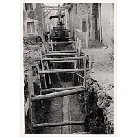 Posa della fognatura presso via G. Garibaldi